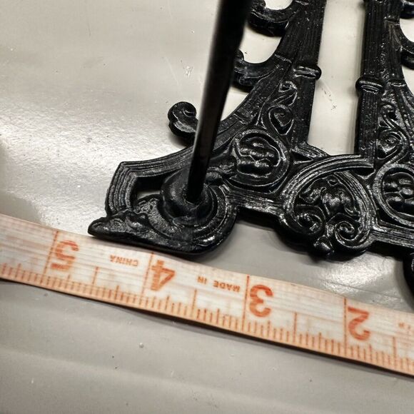 Vintage Cast Iron Victorian Quill Pen Pencil Stand Office Collectibles Rare Vtg - Picture 11 of 12